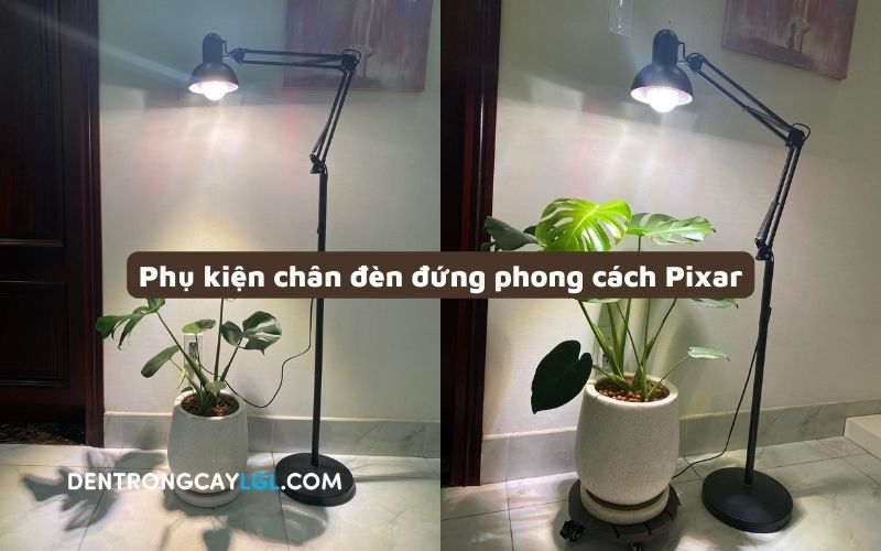Phụ kiện đèn trồng cây - Chân đèn đứng Pixar với thiết kế độc đáo sẽ làm cho cây cảnh nhà bạn trở nên thu hút hơn