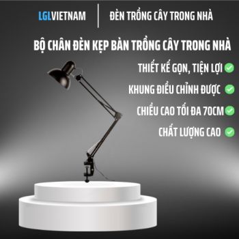 Bộ Chân Đèn Trồng Cây Kẹp Bàn Pixar